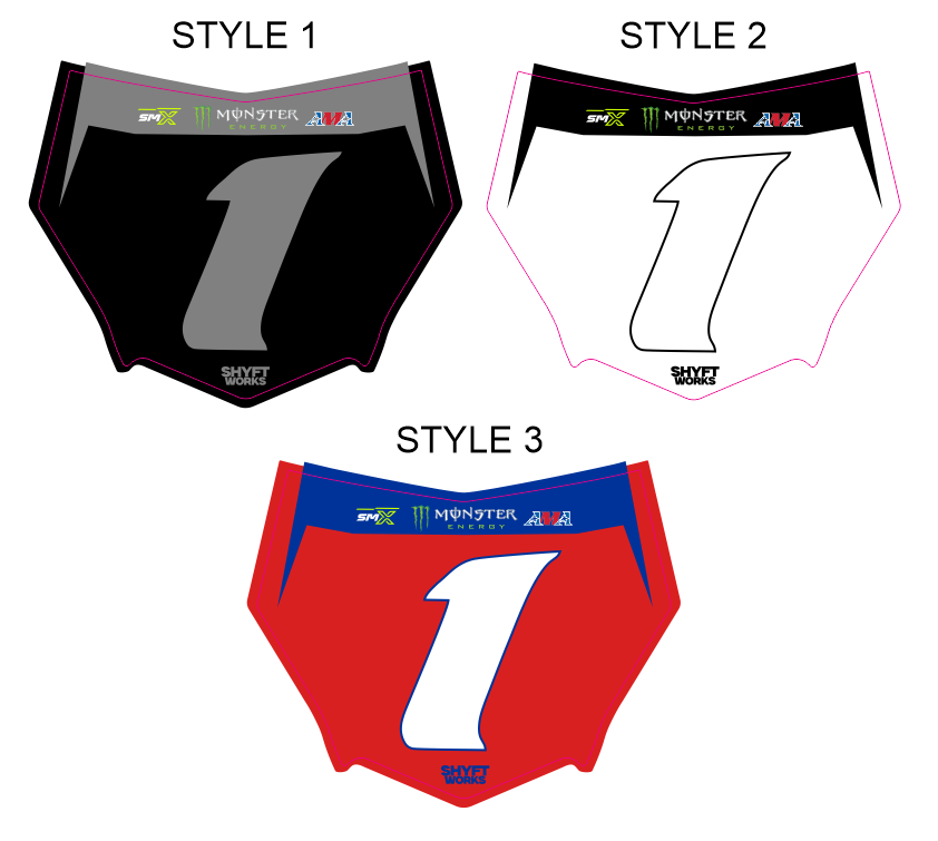 Shyftworks Pre-Designed Motocutz Number 1 Factory Decal