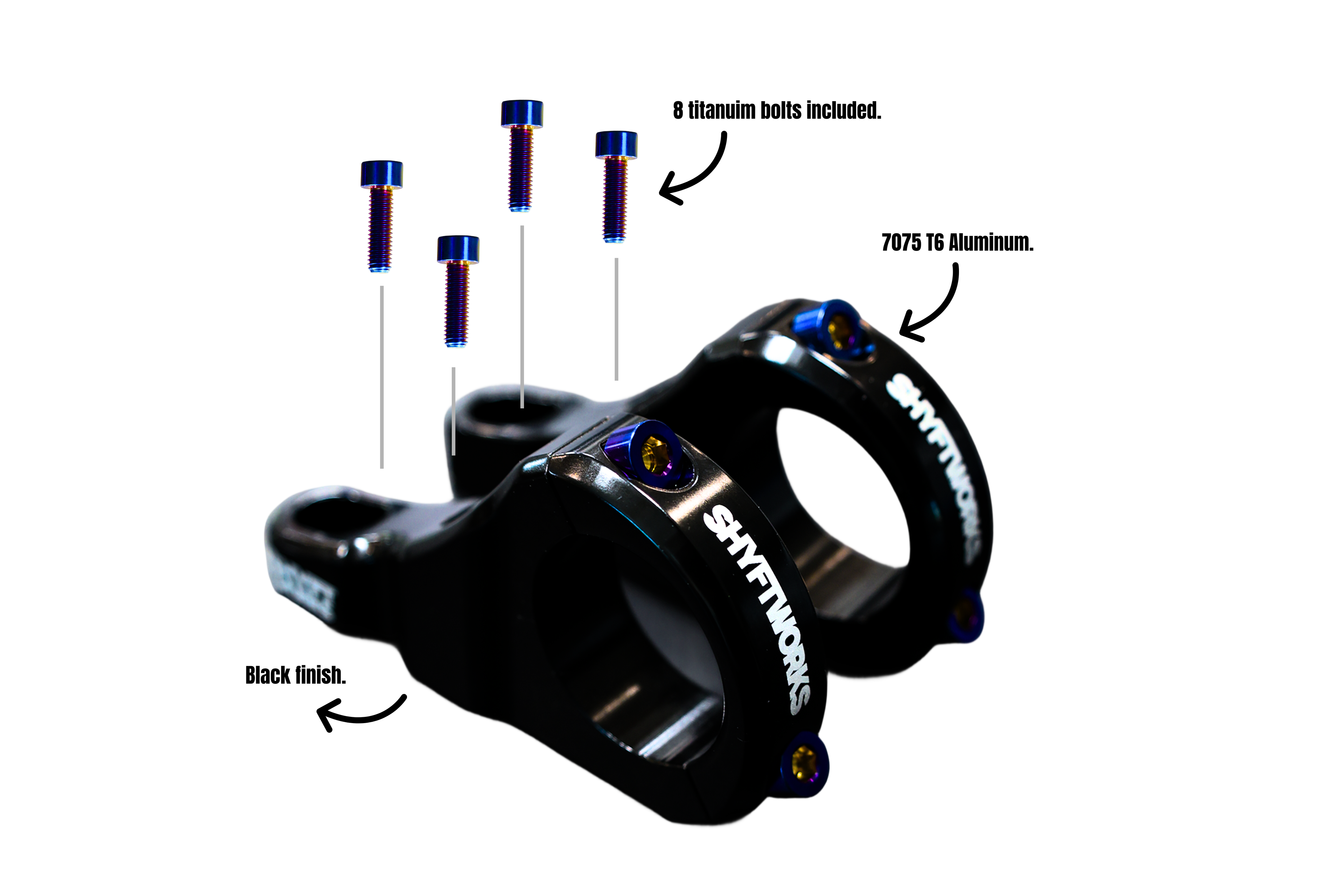 SHYFTWORKS Direct Stem 31.8 V1 (FREE TITANIUM BOLTS)