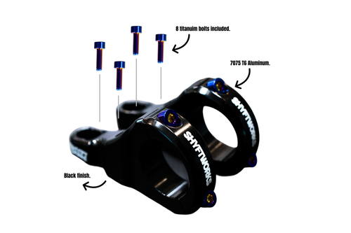 SHYFTWORKS Direct Stem 31.8 V1 (FREE TITANIUM BOLTS)